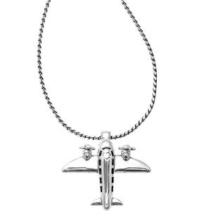 Brighton Aviator Badge Clip Necklace (JM1210)